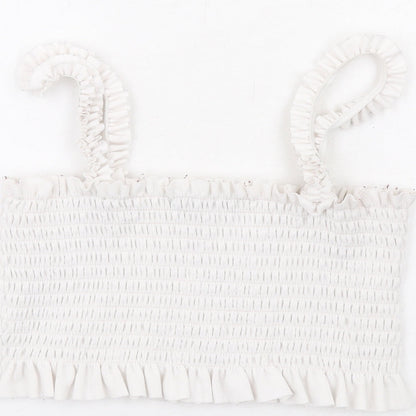 Womens UK Size M PRETTYLITTLETHING White Cropped Tank