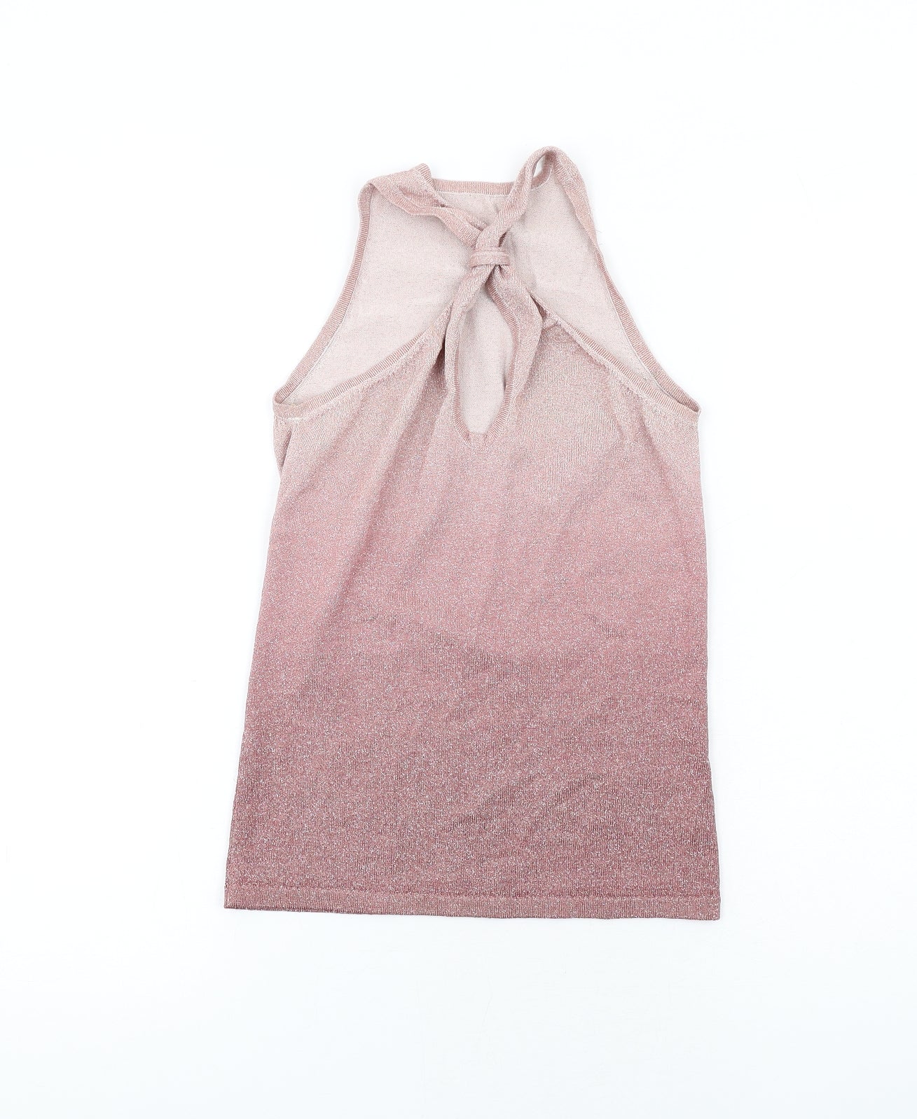 Womens UK Size 8 NEXT Pink Basic Tank