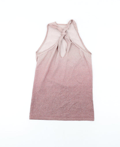 Womens UK Size 8 NEXT Pink Basic Tank