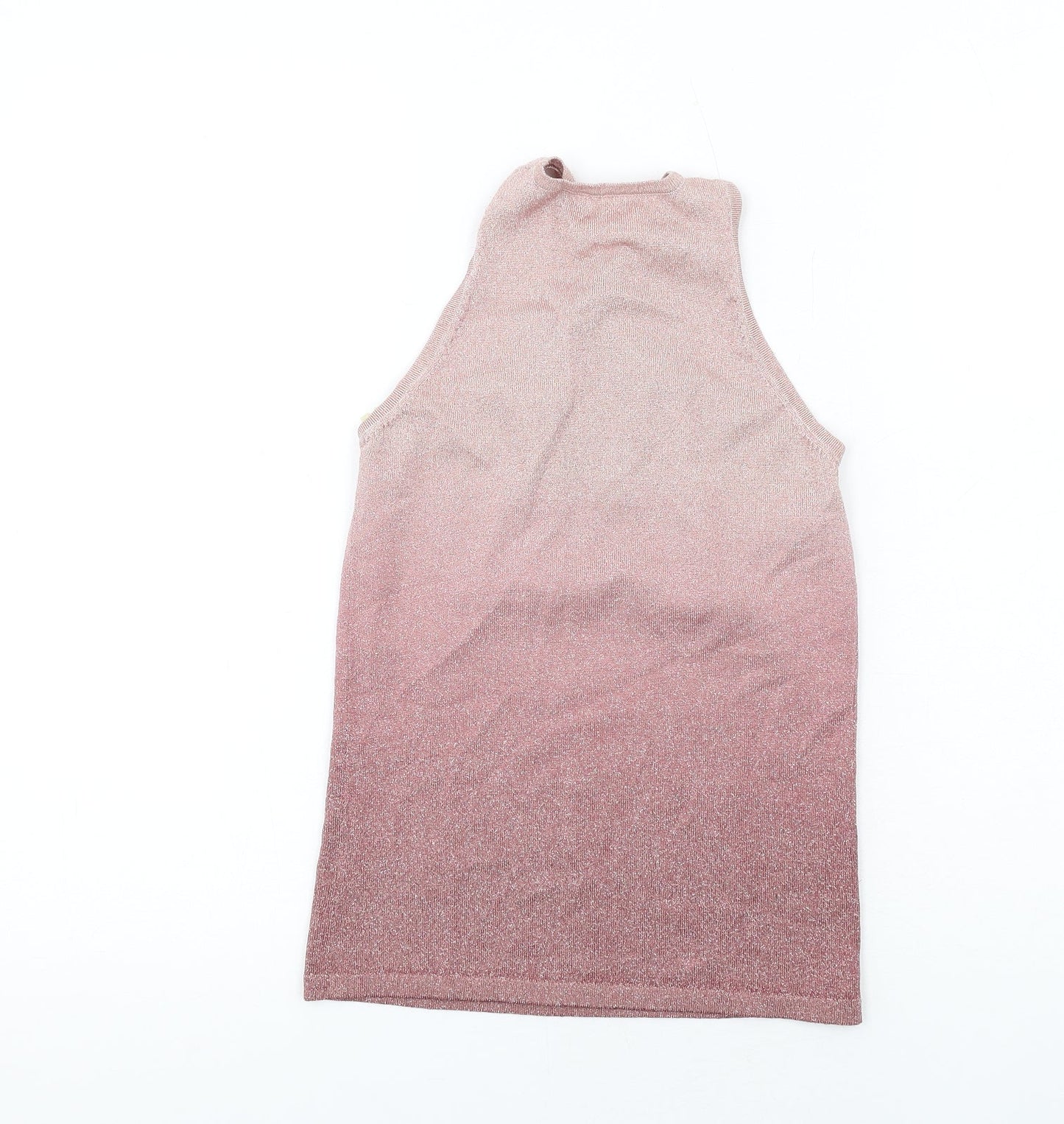Womens UK Size 8 NEXT Pink Basic Tank