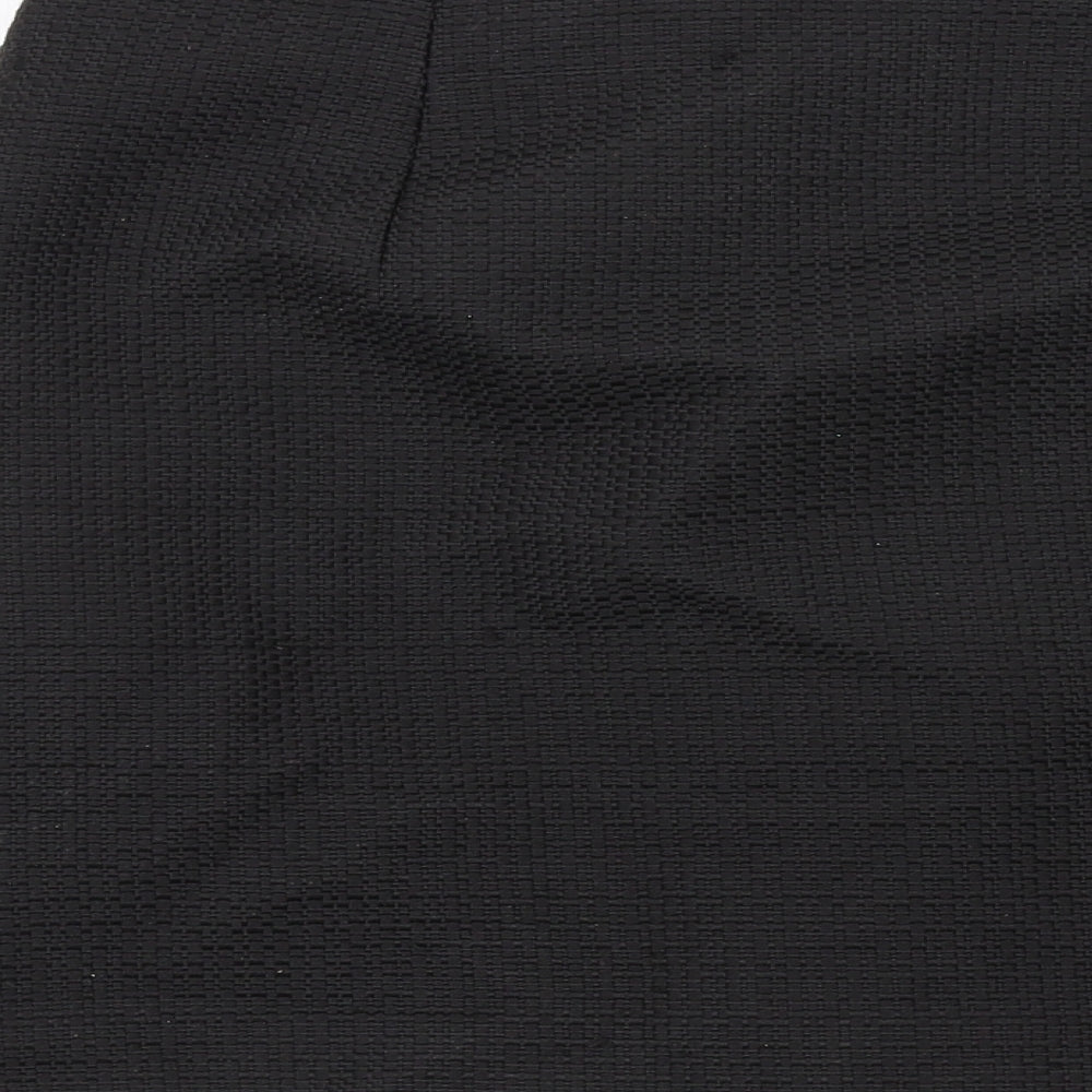 CLAUDIE PIERLOT Womens Black Polyester A-Line Skirt Size 8 Zip
