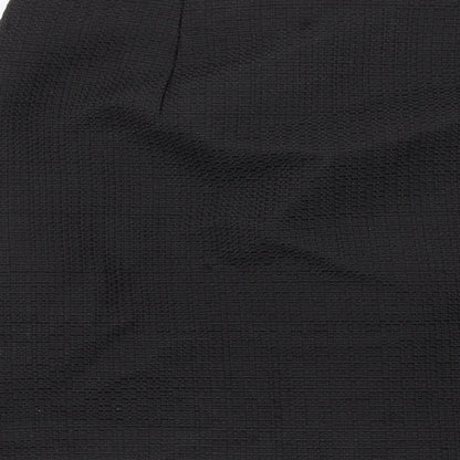 CLAUDIE PIERLOT Womens Black Polyester A-Line Skirt Size 8 Zip