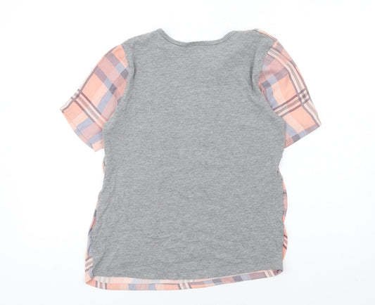 Womens UK Size 6 Topshop Multicoloured Basic T-Shirt