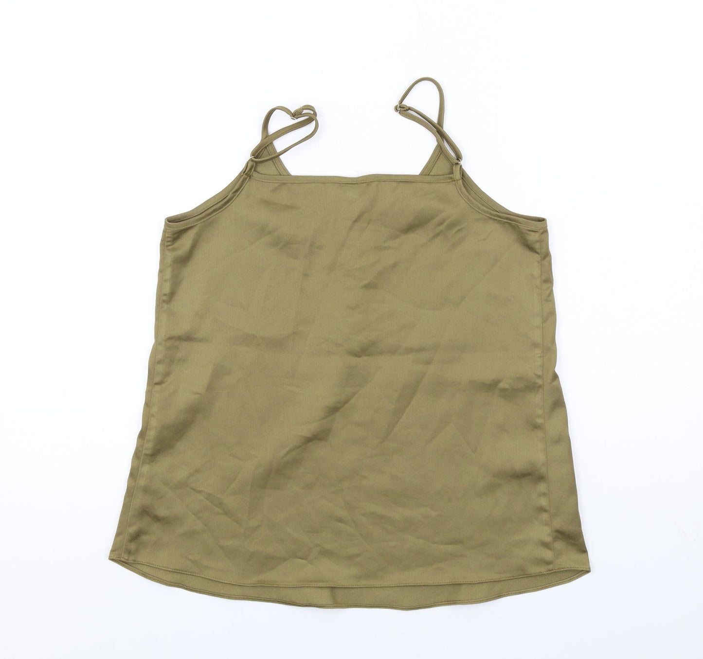 Womens UK Size 8 River Island Green Camisole Tank