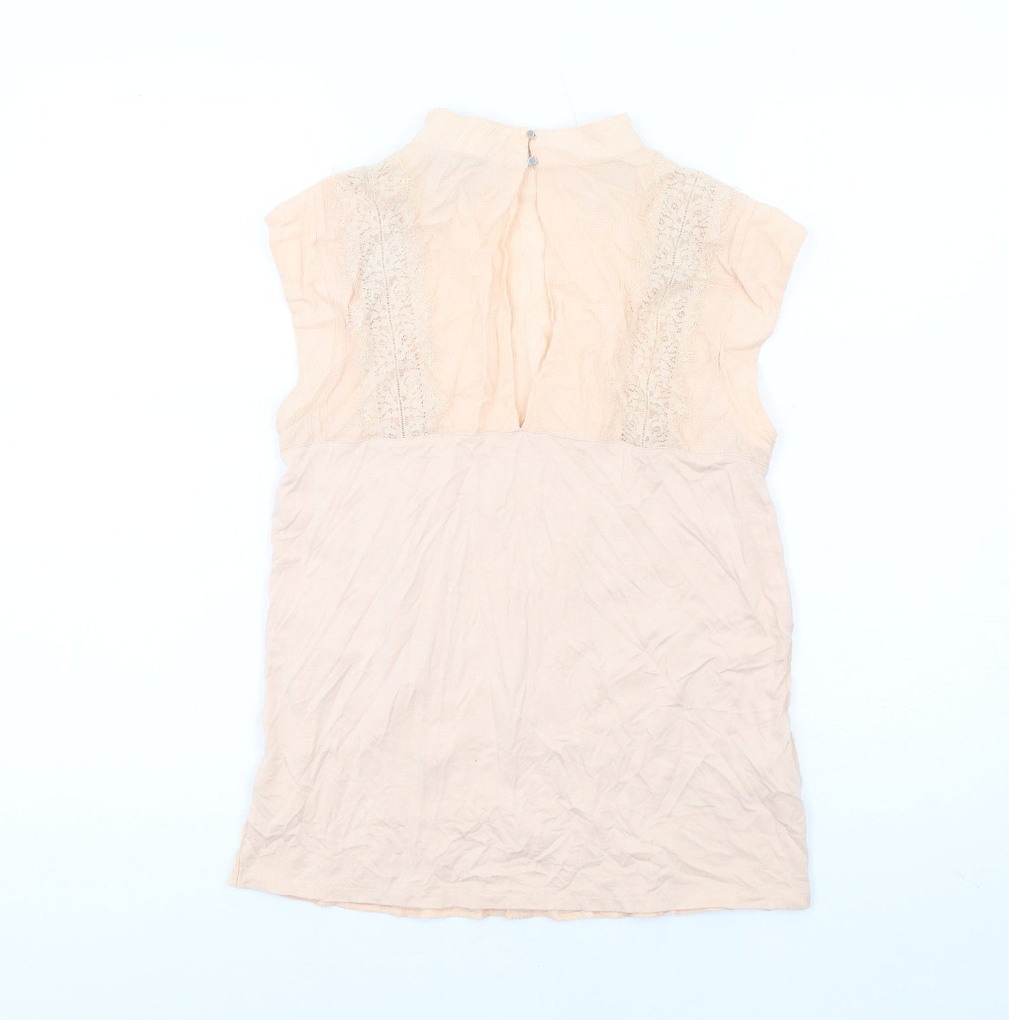Womens UK Size 10 NEXT Pink Basic Blouse