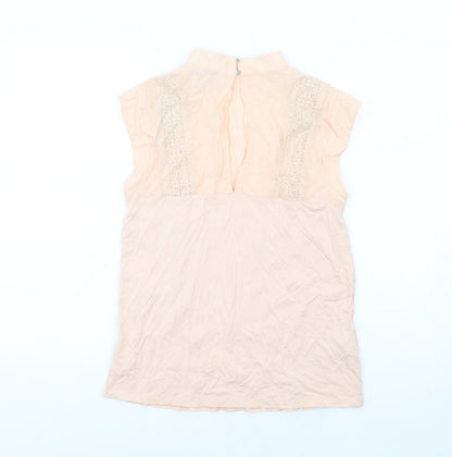 Womens UK Size 10 NEXT Pink Basic Blouse