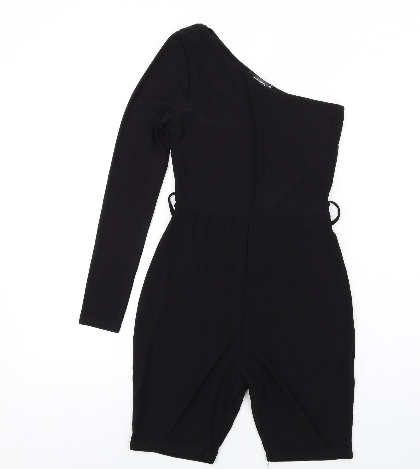 Missguided Womens Black Polyester Unitard One-Piece Size 6 L9 in Pullover
