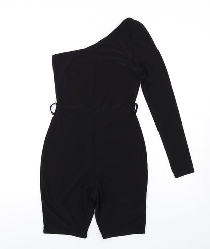 Missguided Womens Black Polyester Unitard One-Piece Size 6 L9 in Pullover