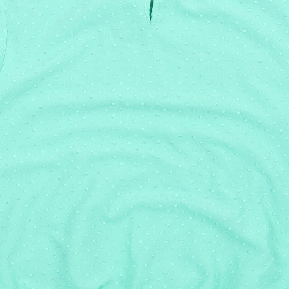 Womens UK Size 16 Cotton Traders Green Basic Blouse
