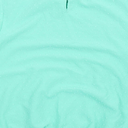 Womens UK Size 16 Cotton Traders Green Basic Blouse