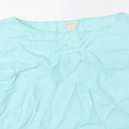 Womens UK Size 12 Monsoon Blue Basic Blouse