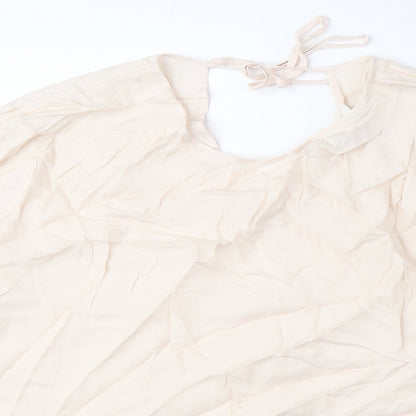 Autograph Womens Pink Cupro Basic Blouse Size 20 Round Neck