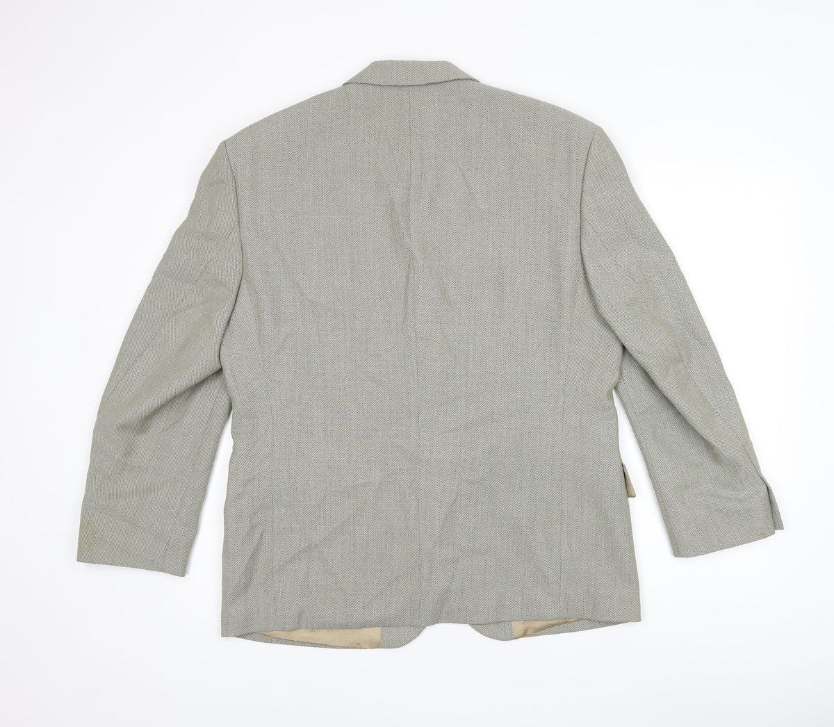 VARTEKS Mens Grey Polyester Jacket Suit Jacket Size 40 Regular