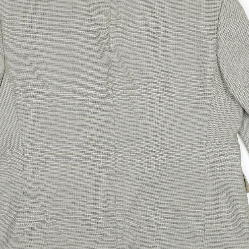 VARTEKS Mens Grey Polyester Jacket Suit Jacket Size 40 Regular