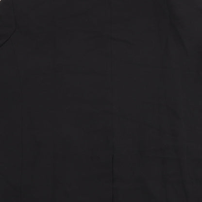 Topshop Womens Black Polyester Jacket Blazer Size 12