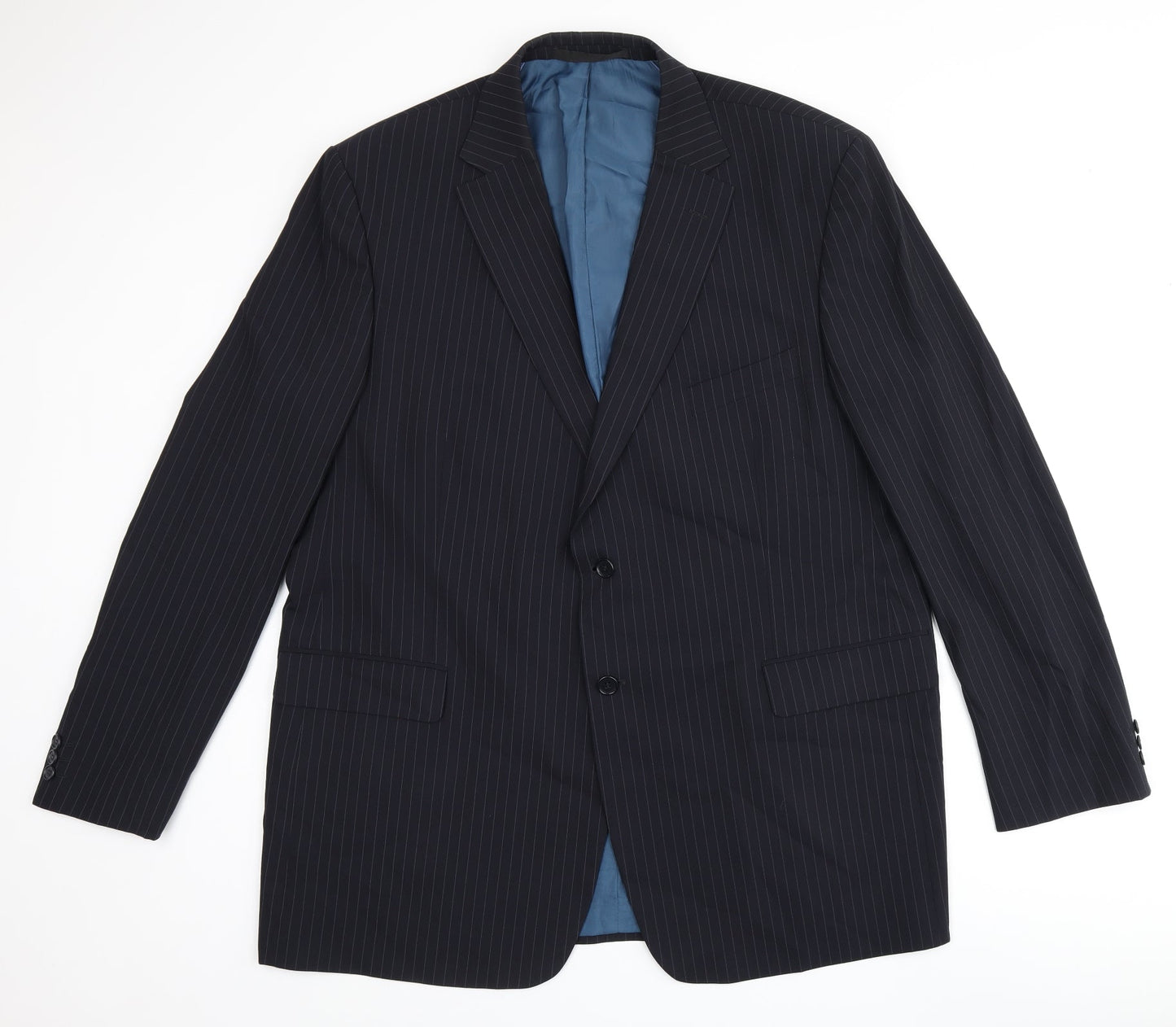 Mens UK Size 48 Marks and Spencer Regular Blue Suit Jacket