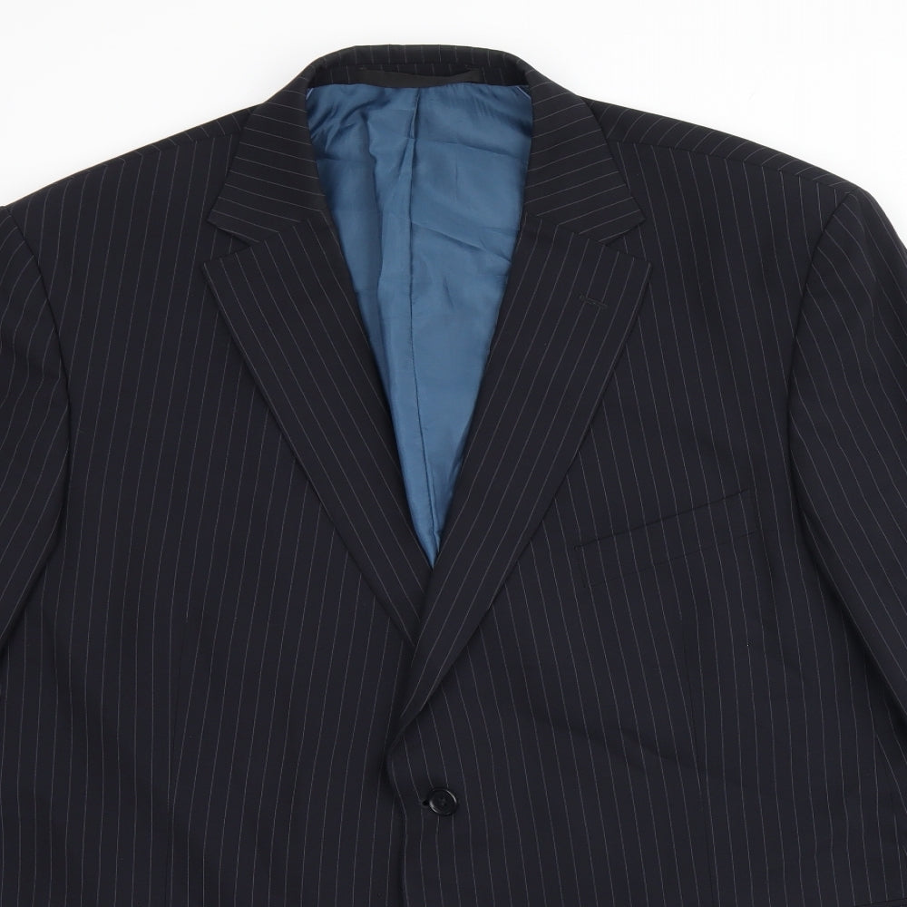 Mens UK Size 48 Marks and Spencer Regular Blue Suit Jacket