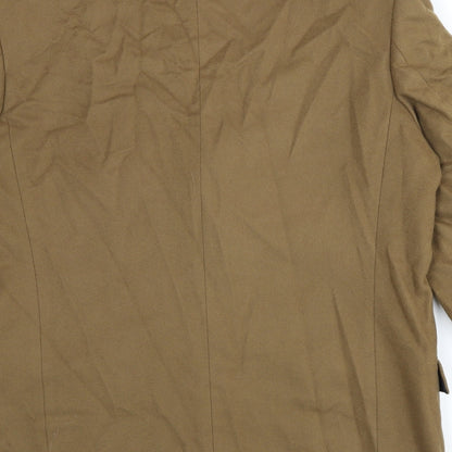 Mens UK Size 40 Racing Green Regular Brown Suit Jacket