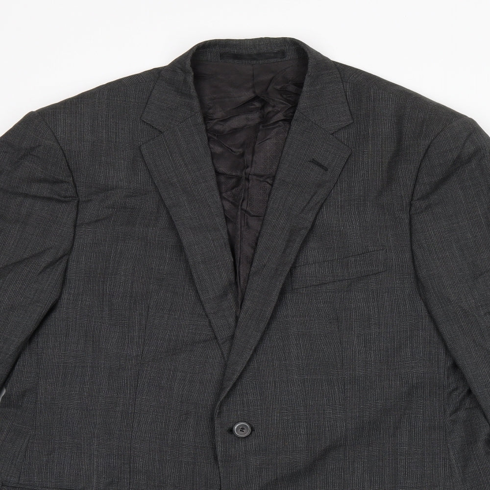Mens UK Size 42 Marks and Spencer Regular Grey Suit Jacket