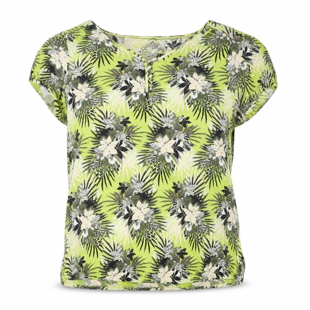 Womens UK Size 10 Maine Green Basic T-Shirt