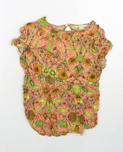 Womens UK Size 6 H&M Multicoloured Basic T-Shirt