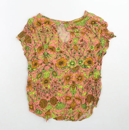 Womens UK Size 6 H&M Multicoloured Basic T-Shirt