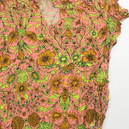 Womens UK Size 6 H&M Multicoloured Basic T-Shirt