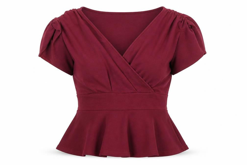 Womens UK Size 8 Quiz Red Basic Blouse