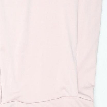 Saint Genies Womens Pink Polyester Bodycon Size 10 Square Neck Tie - Strapless