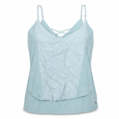 Womens UK Size 6 NUMPH Blue Basic Tank