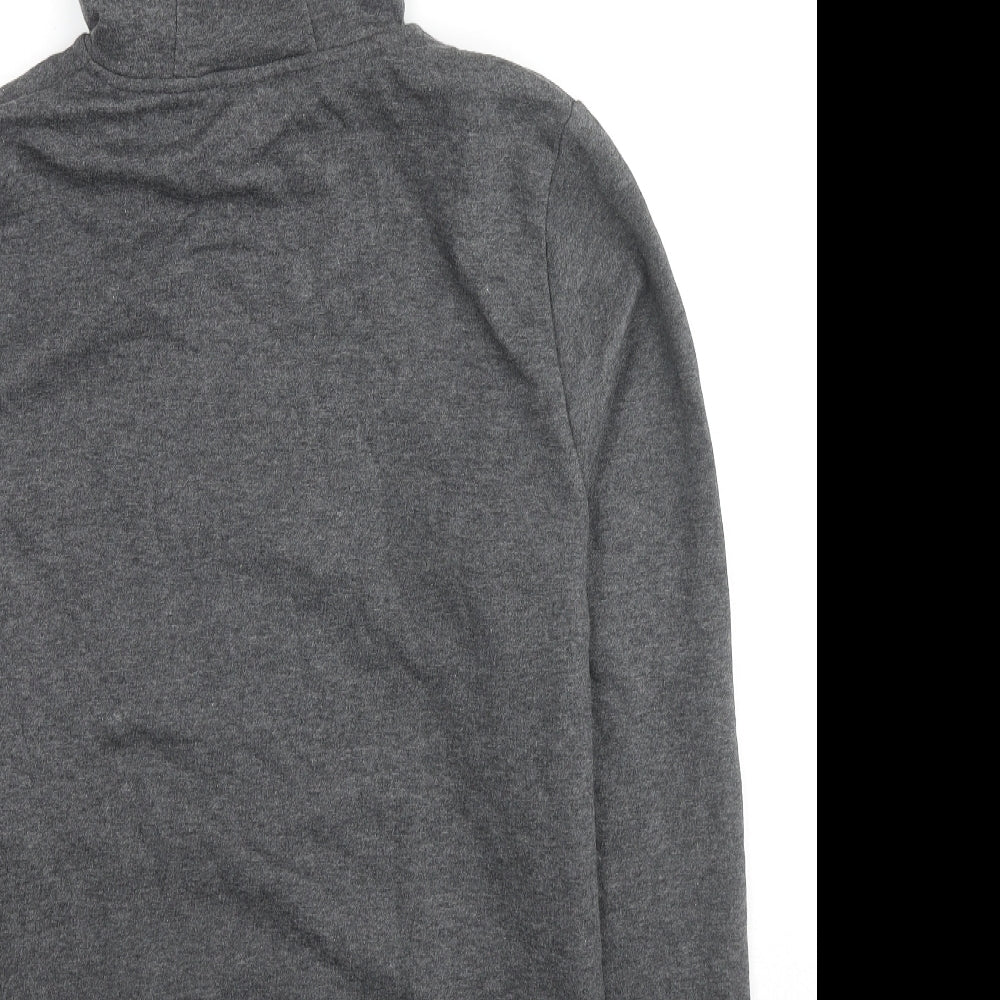 The Rolling Stones Mens Grey Cotton Pullover Hoodie Size S - The Rolling Stones