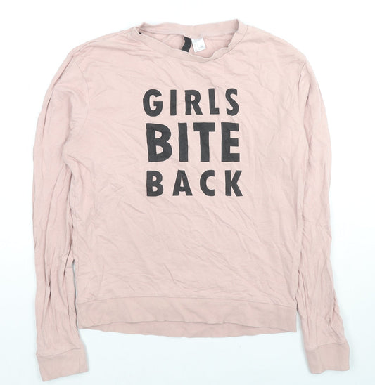 Womens UK Size S H&M Beige Pullover Sweatshirt