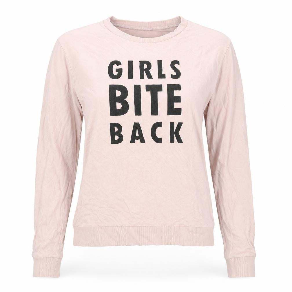 Womens UK Size S H&M Beige Pullover Sweatshirt