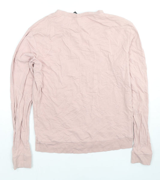 Womens UK Size S H&M Beige Pullover Sweatshirt
