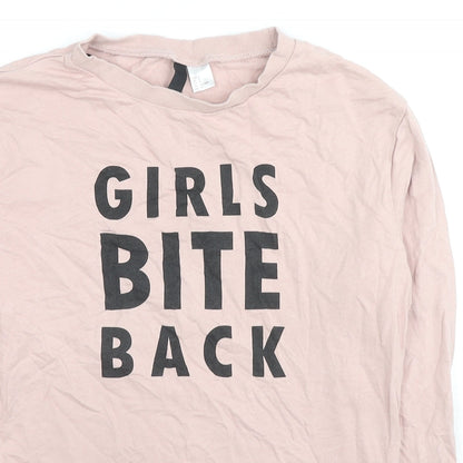 Womens UK Size S H&M Beige Pullover Sweatshirt