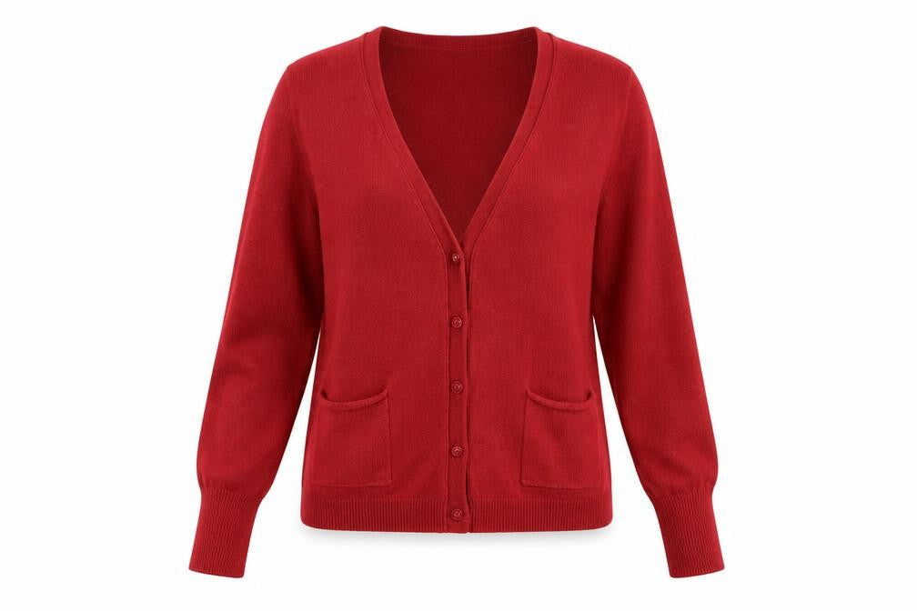 Womens UK Size XS Gap Red Cardigan Jumper