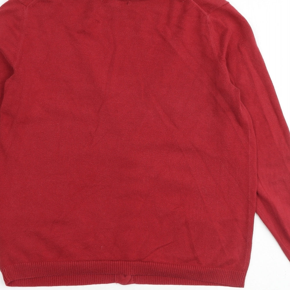 Womens UK Size XS Gap Red Cardigan Jumper