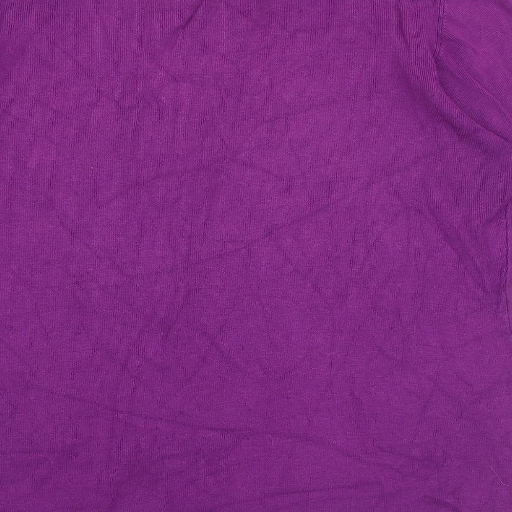 Womens UK Size XL Planet Purple Pullover Jumper