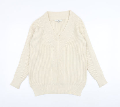 Womens UK Size XS NEXT Beige Pullover Jumper