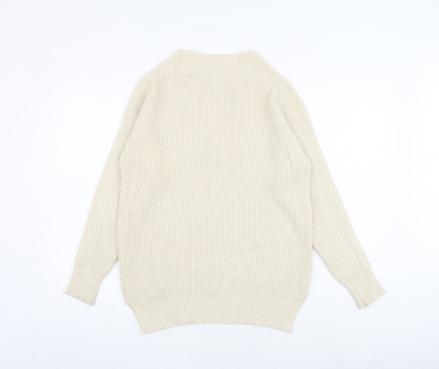 Womens UK Size XS NEXT Beige Pullover Jumper