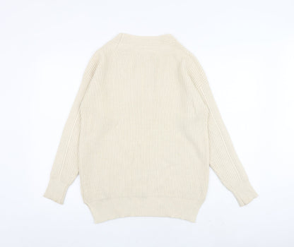 Womens UK Size XS NEXT Beige Pullover Jumper