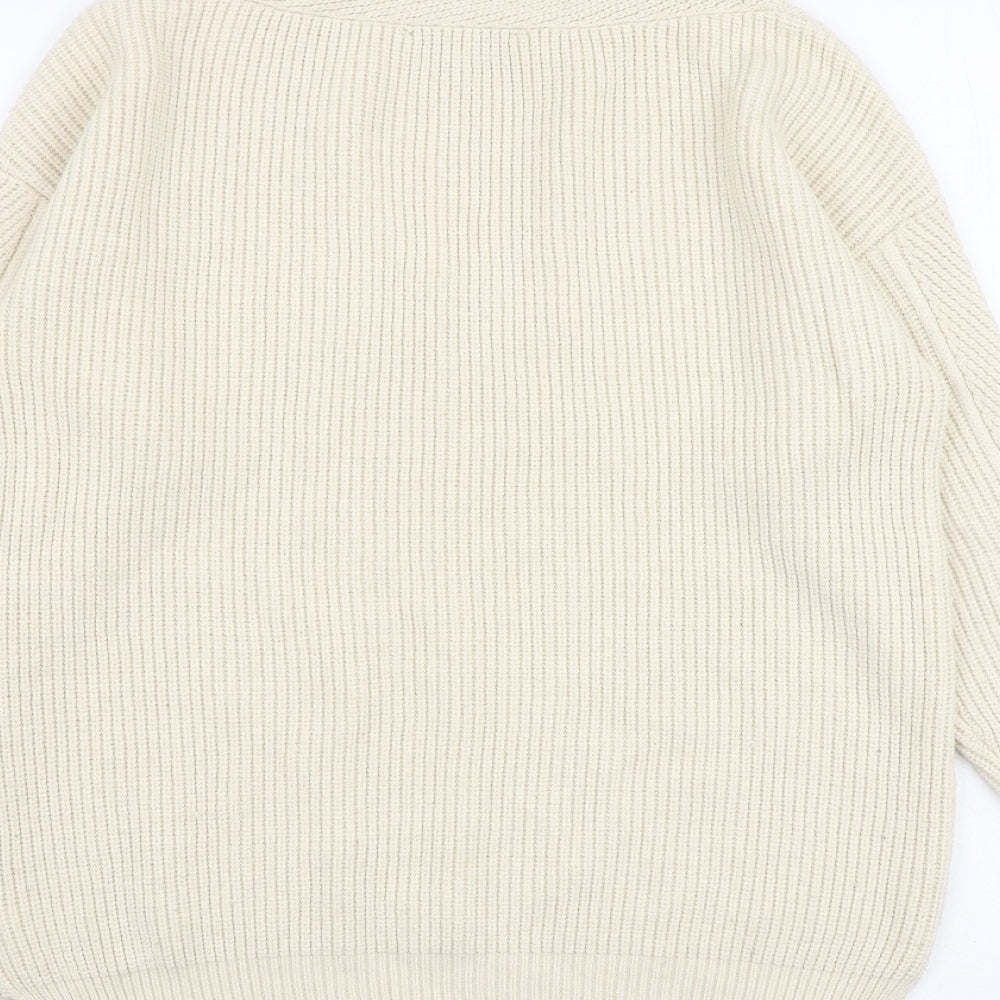Womens UK Size XS NEXT Beige Pullover Jumper