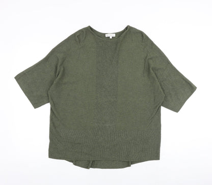 Womens UK Size 6 Warehouse Green Pullover Jumper
