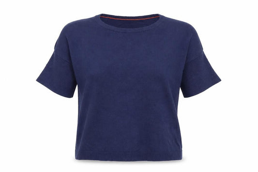 Womens UK Size XS United Colors of Benetton Blue Pullover Jumper