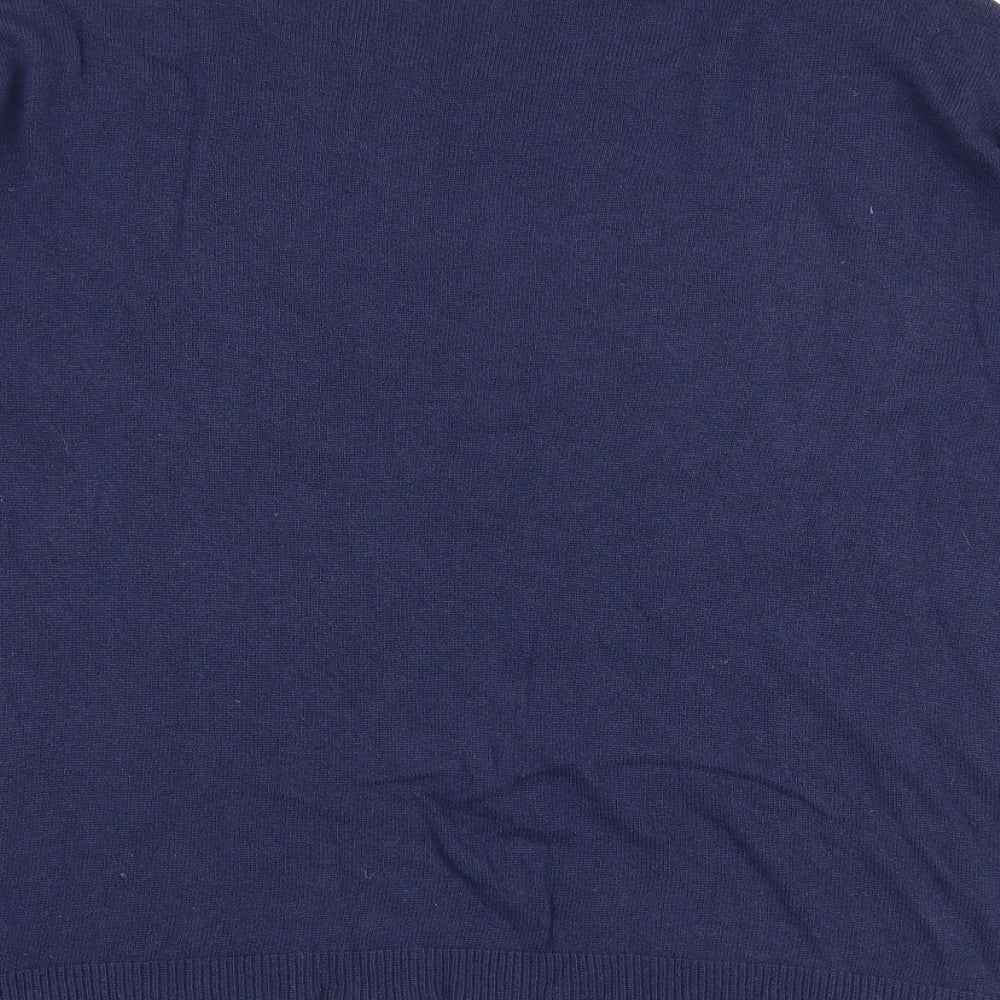 Womens UK Size XS United Colors of Benetton Blue Pullover Jumper