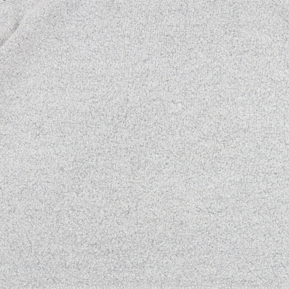 Indigo Womens Grey Round Neck Acrylic Pullover Jumper Size 14