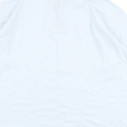 Cotton Traders Mens Blue 100% Cotton Polo Size M Collared Button