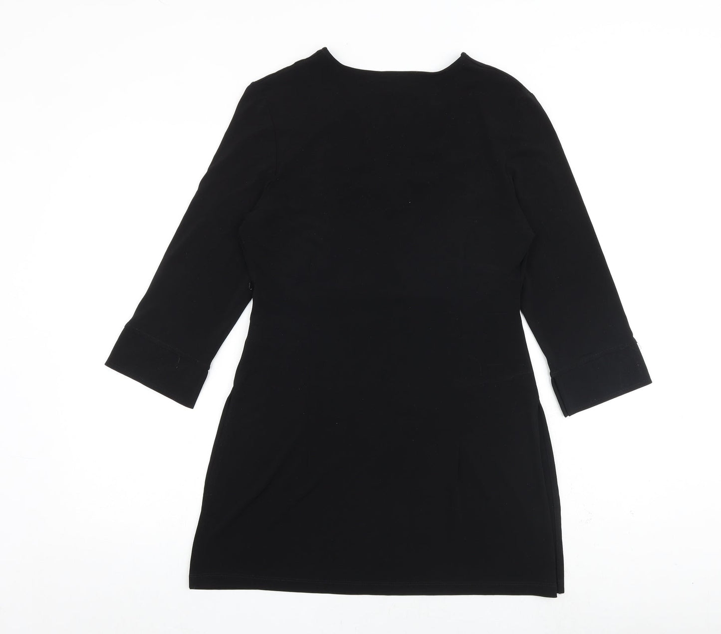 NEXT Womens Black Polyester Ball Gown Size 12 V-Neck Pullover