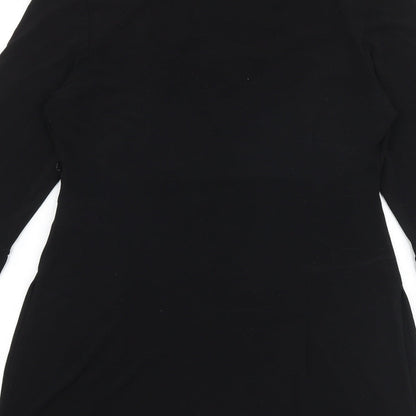 NEXT Womens Black Polyester Ball Gown Size 12 V-Neck Pullover