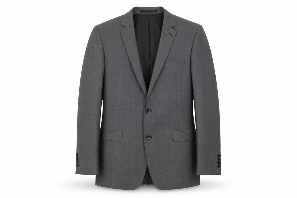 Mens UK Size 40 Blazer Regular Grey Suit Jacket
